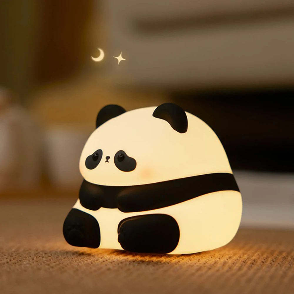 Panda Night Lights For Kids | Rechargeable Silicone Lamp