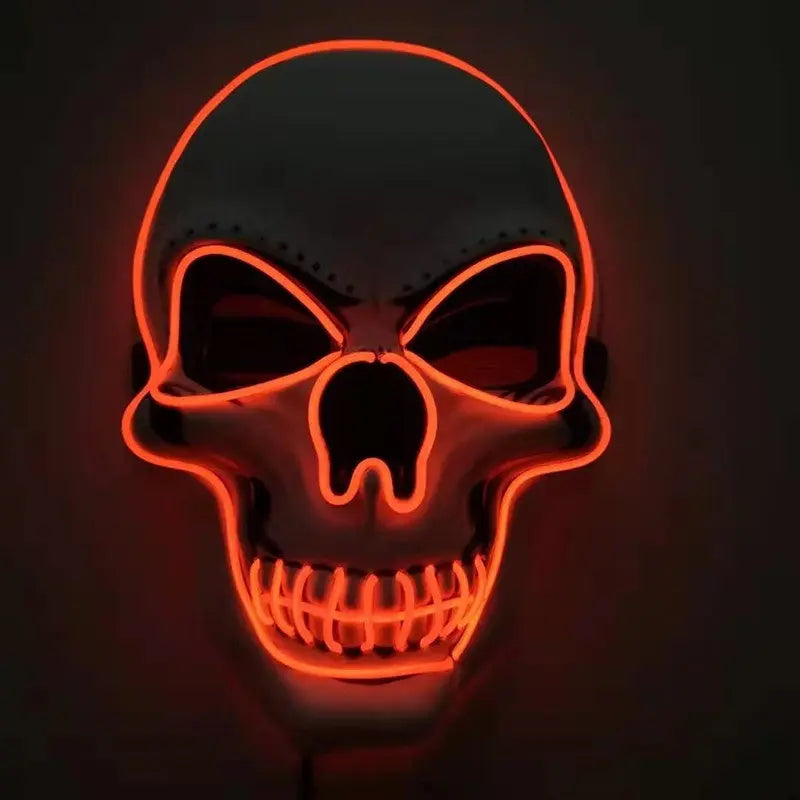Skull LED Glowing Halloween Mask | EL Wire Design