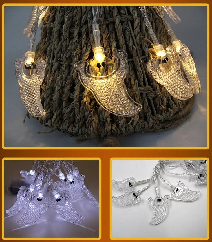 LED Pumpkin String Lights Halloween Fairy Lights Indoor Outdoor