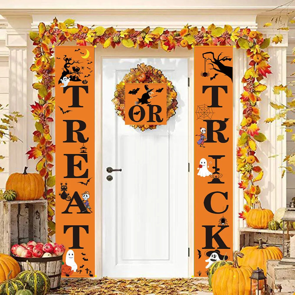 Halloween Decoration Outdoor Banner | Halloween Couplets