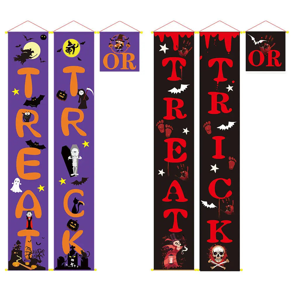 Halloween Decoration Outdoor Banner | Halloween Couplets