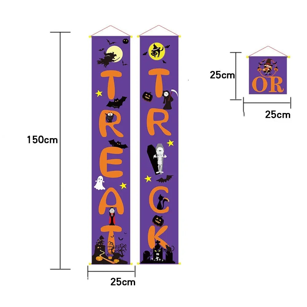 Halloween Decoration Outdoor Banner | Halloween Couplets