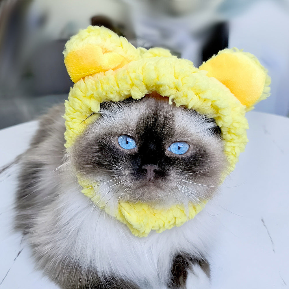 Cute Sunflower Pet Hat – Funny Cat & Dog Headgear
