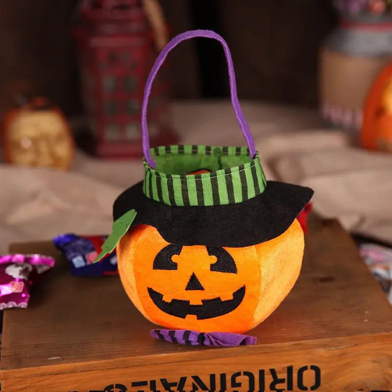 Halloween Candy Bags Pumpkin Witch Gift Boxes Cute Treat Bags