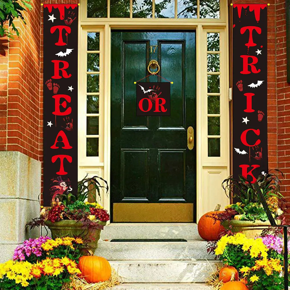 Halloween Decoration Outdoor Banner | Halloween Couplets