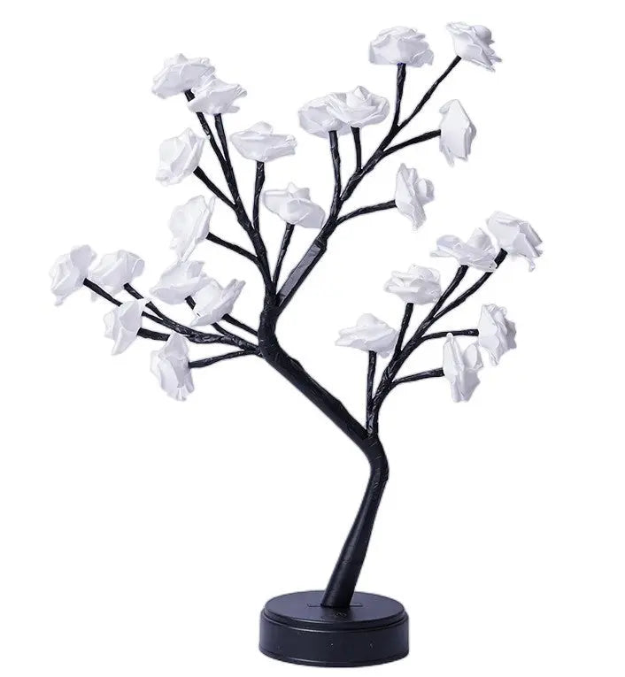 Table Lamp Flower Tree | Rose Night Light USB