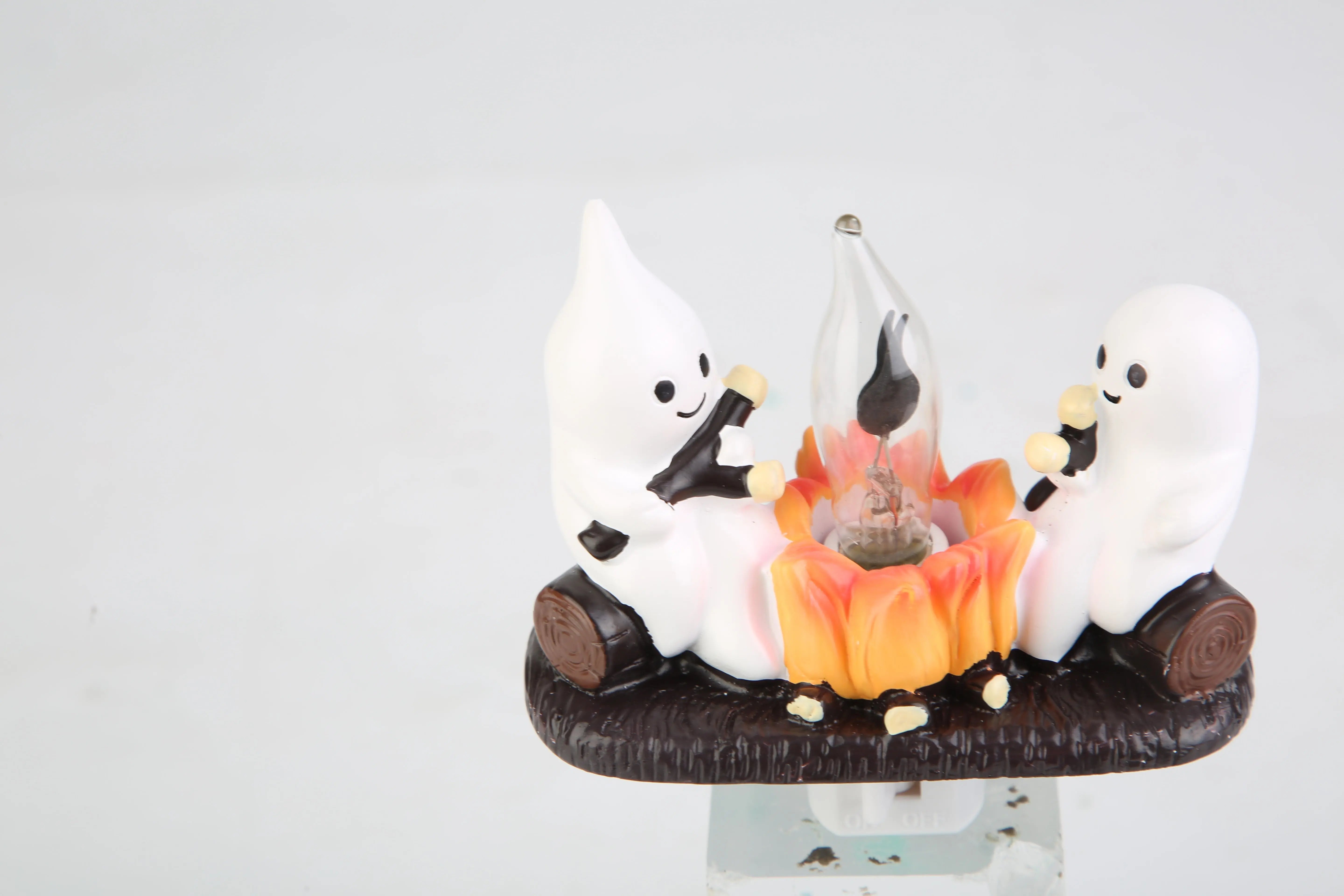 2PCS Ghost Campfire Night Light | Flickering Flame Halloween Decoration