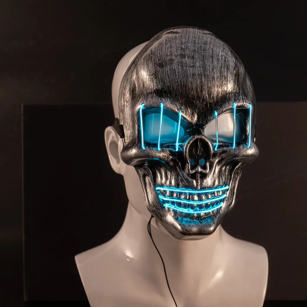 LED Halloween Face Mask | Light Up Spooky Party Mask