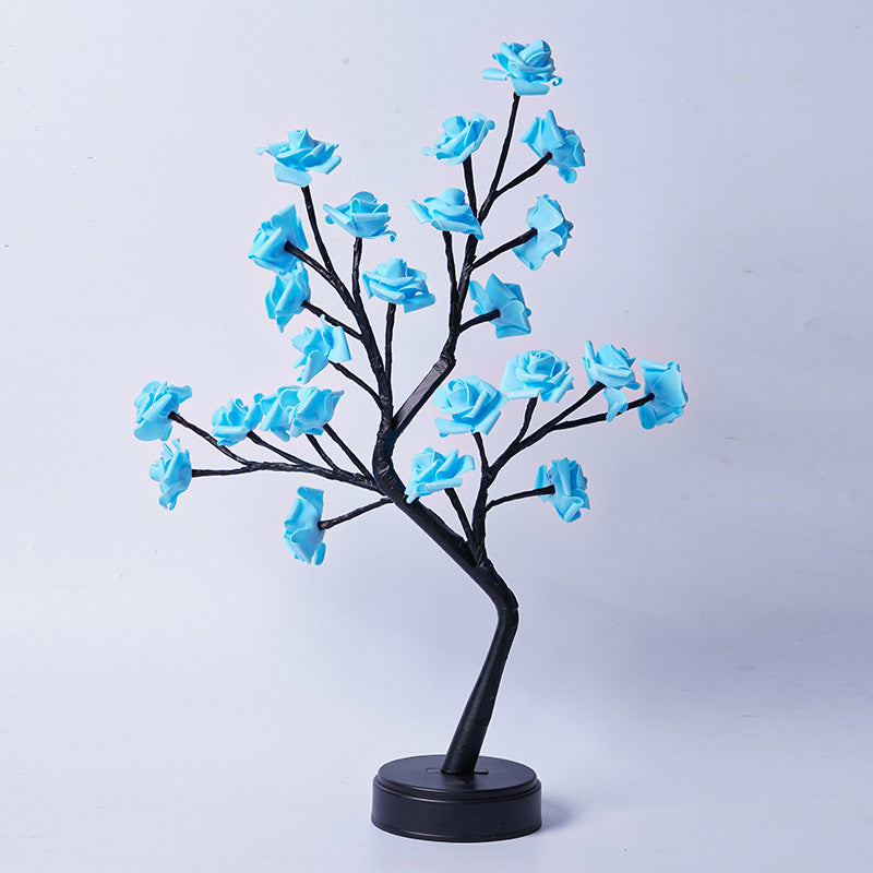 Table Lamp Flower Tree | Rose Night Light USB