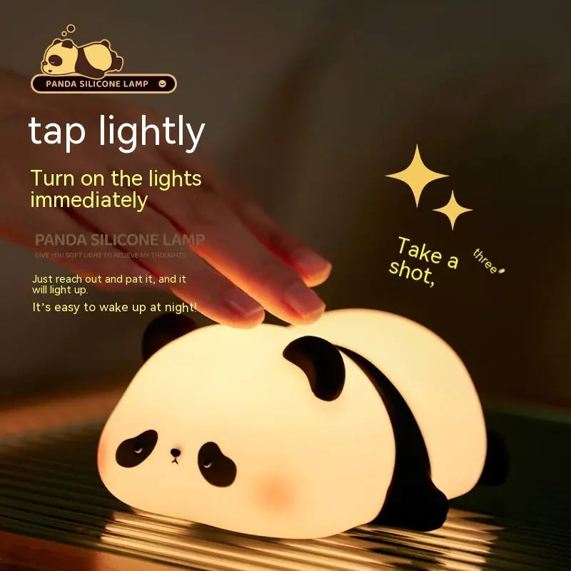 Panda Night Lights For Kids | Rechargeable Silicone Lamp