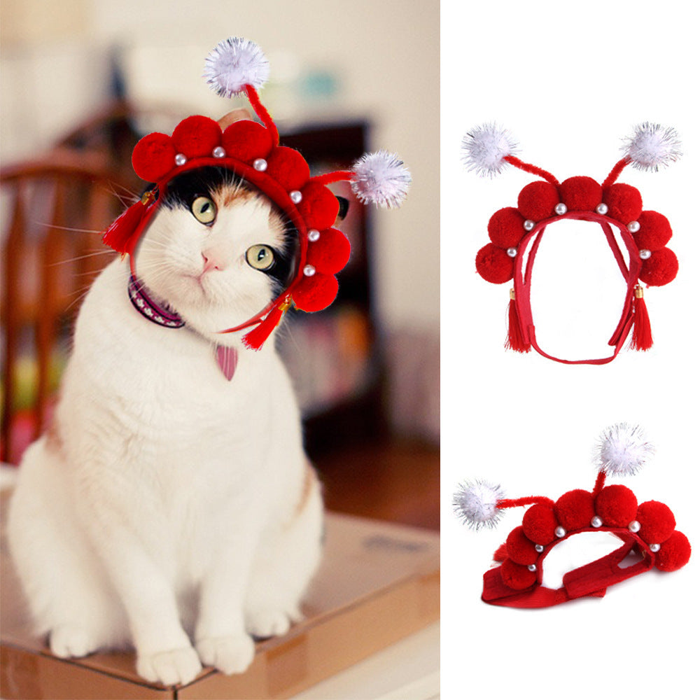 Cute Sunflower Pet Hat – Funny Cat & Dog Headgear