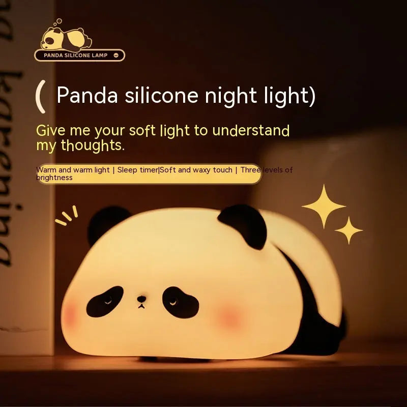 Panda Night Lights For Kids | Rechargeable Silicone Lamp