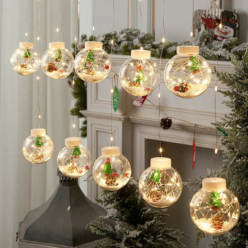 Window Decoration Christmas Light Room | LED Curtain Lamp