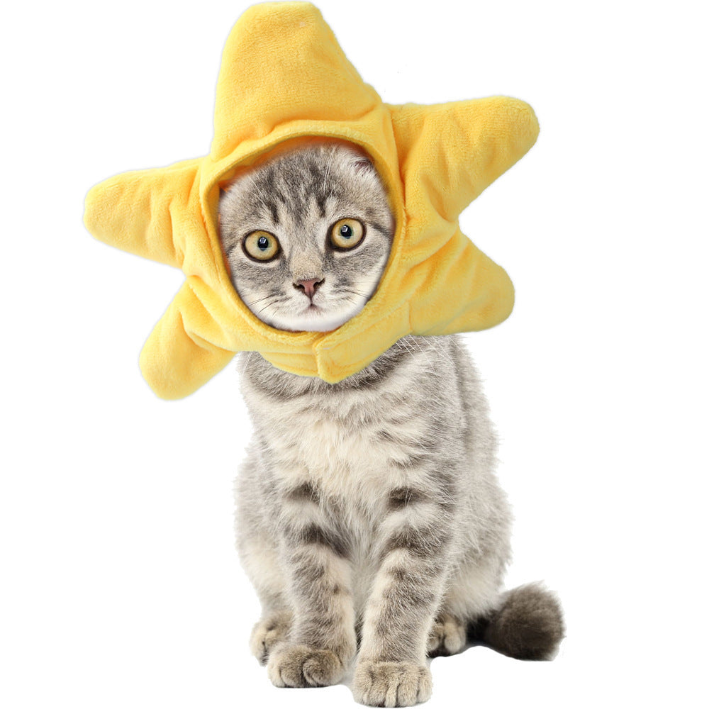 Cute Sunflower Pet Hat – Funny Cat & Dog Headgear