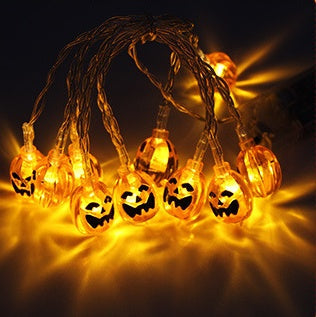 LED Pumpkin String Lights Halloween Fairy Lights Indoor Outdoor