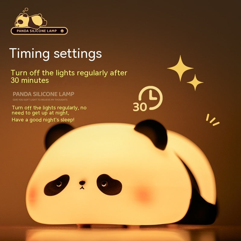 Panda Night Lights For Kids | Rechargeable Silicone Lamp