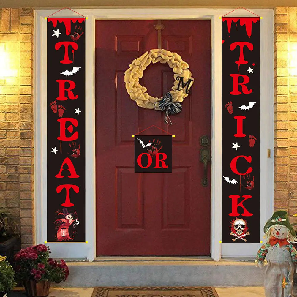Halloween Decoration Outdoor Banner | Halloween Couplets