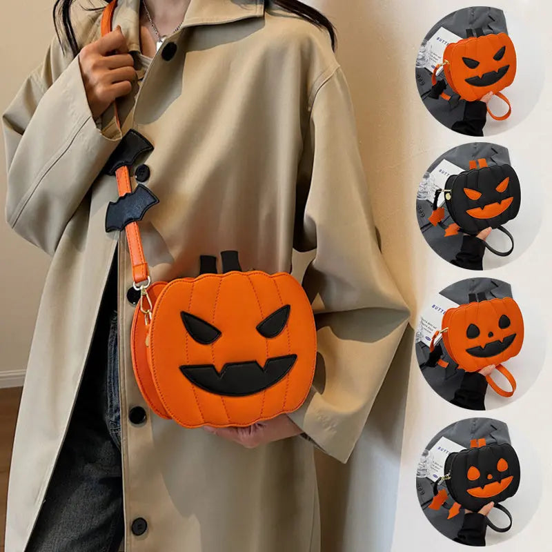 Halloween Bags Funny Pumpkin | Cartoon Shoulder Bag