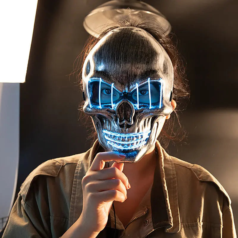 LED Halloween Face Mask | Light Up Spooky Party Mask