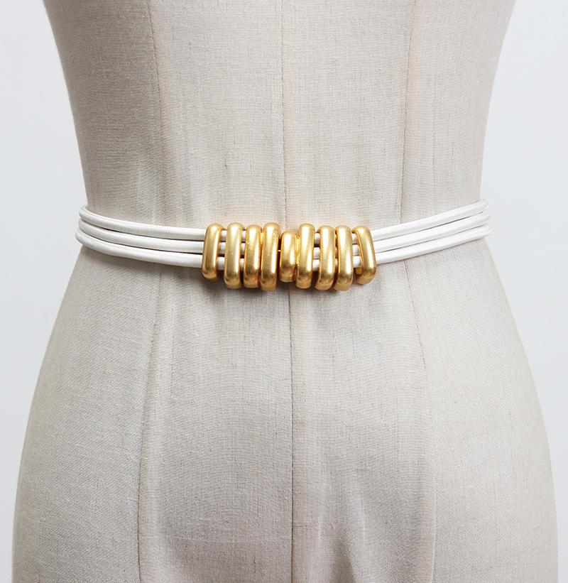 Versatile Metal Elastic Waistband Belt by Merchant Mona 