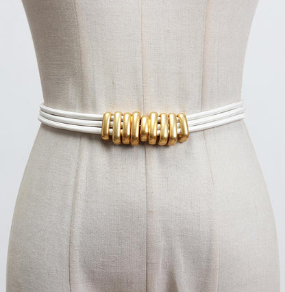 Versatile Metal Elastic Waistband Belt by Merchant Mona 