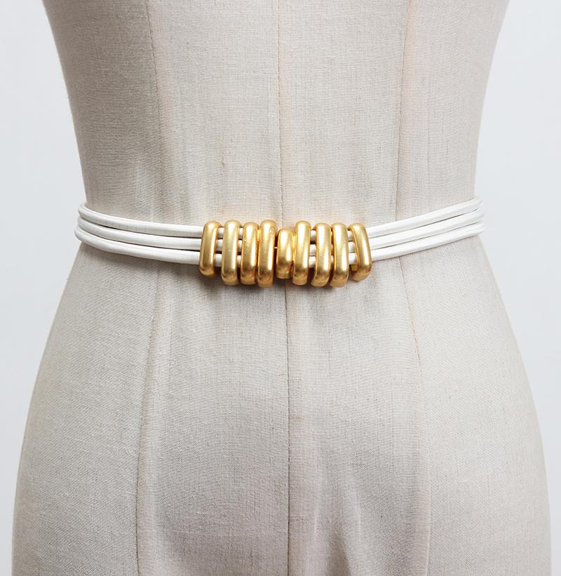 Versatile Metal Elastic Waistband Belt by Merchant Mona 
