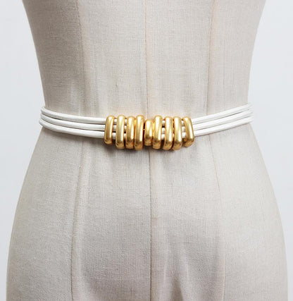 Versatile Metal Elastic Waistband Belt by Merchant Mona 