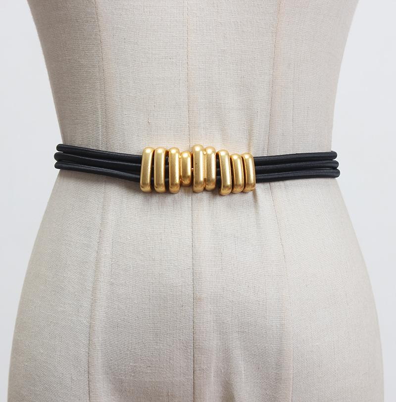 Versatile Metal Elastic Waistband Belt by Merchant Mona 
