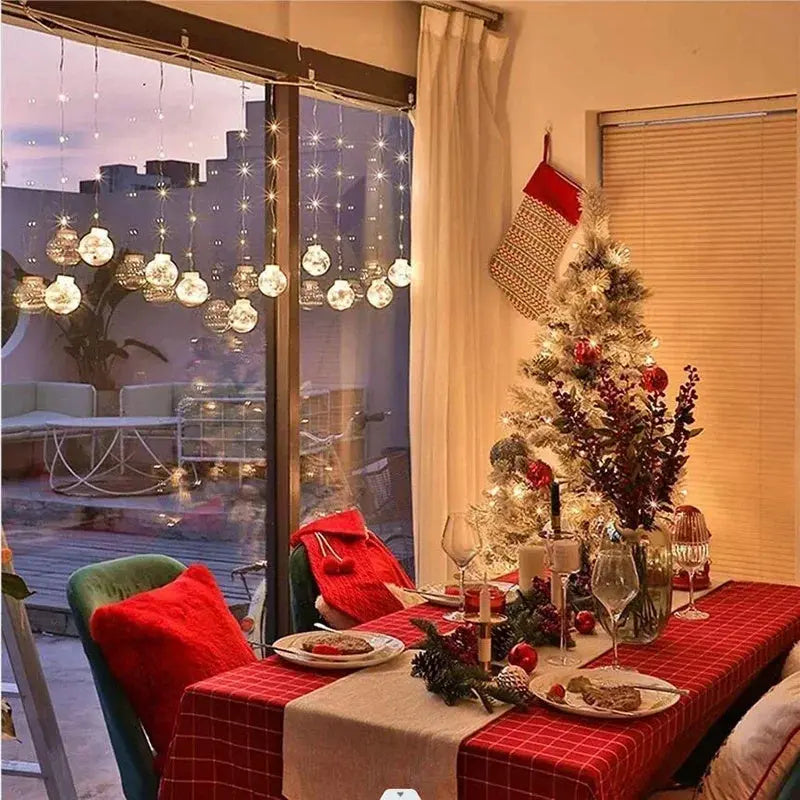 Window Decoration Christmas Light Room | LED Curtain Lamp