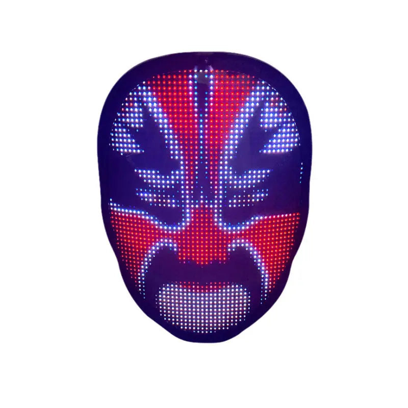 Halloween Face Masks Full Color LED | Luminous Party Mask
