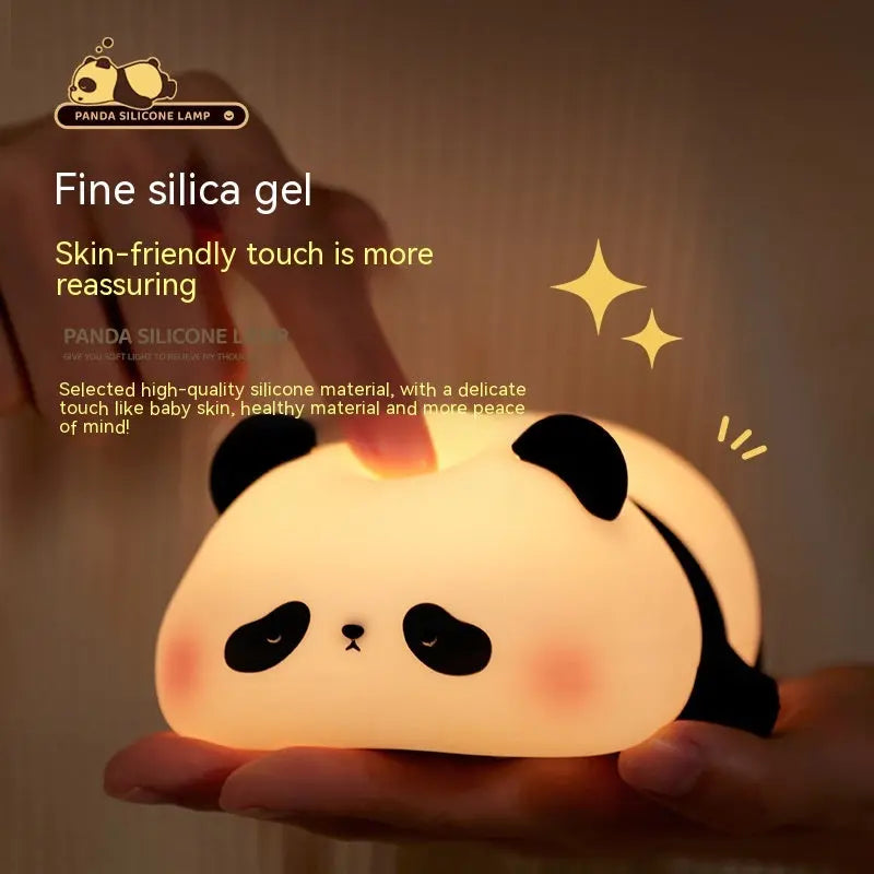 Panda Night Lights For Kids | Rechargeable Silicone Lamp